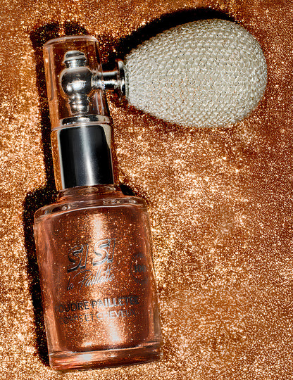 Златист брокатен спрей-пудра Si si la paillette 15 ml 