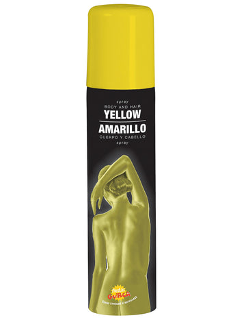 Жълт спрей за блясък на тялото 75 ml