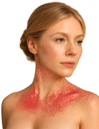 Червен спрей за блясък на тялото 75 ml