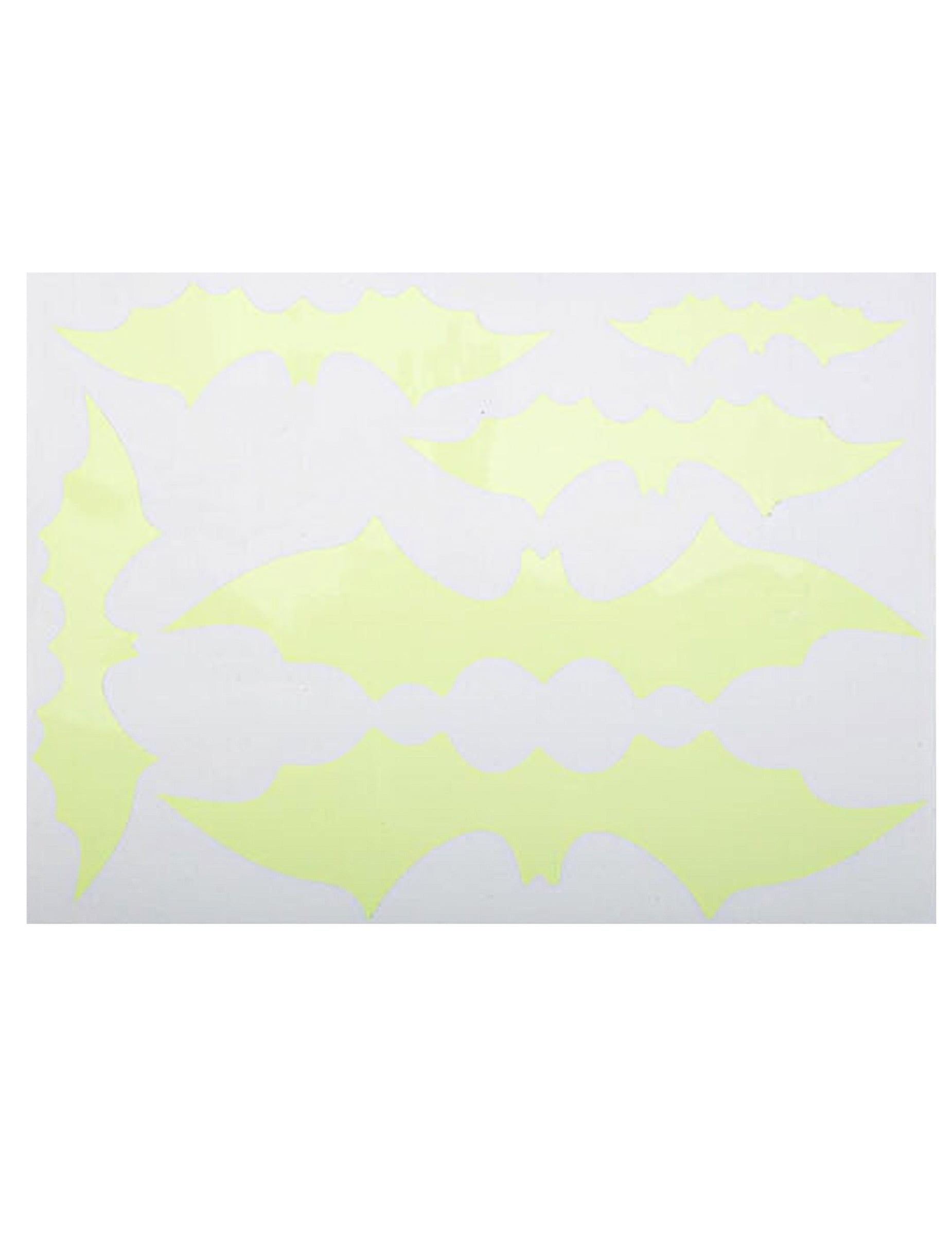 Stickers de chauve-souris pour décoration jaune phosphorescent
