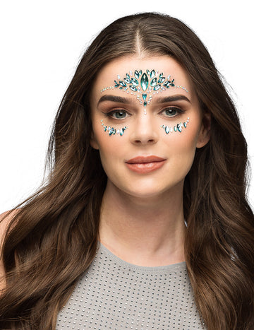 Възрастни тюркоазени сини лепилни кристали