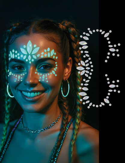 Фосфоресциращи лепилни кристали