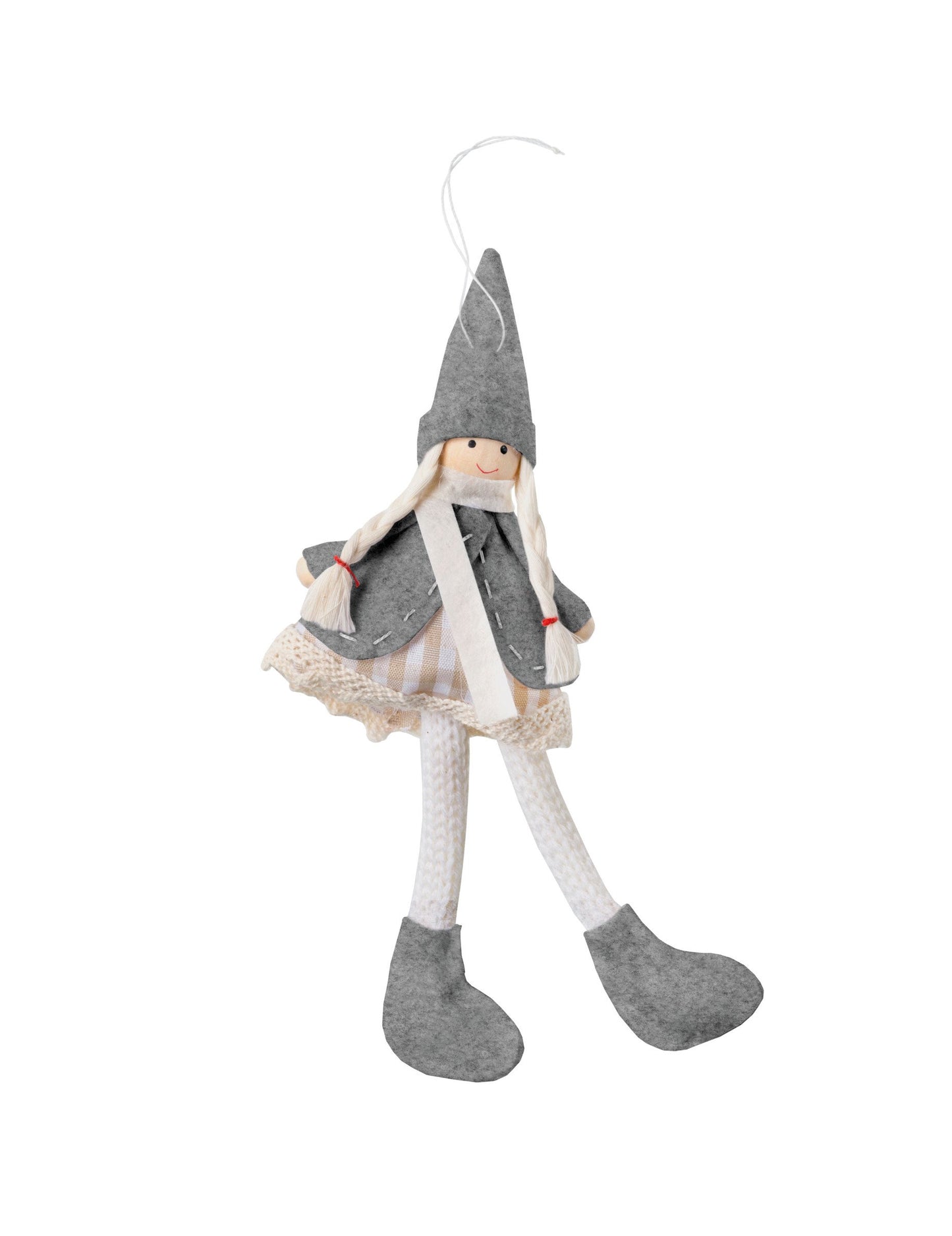 Сив висящ лампа за кукла 11 cm за Коледа