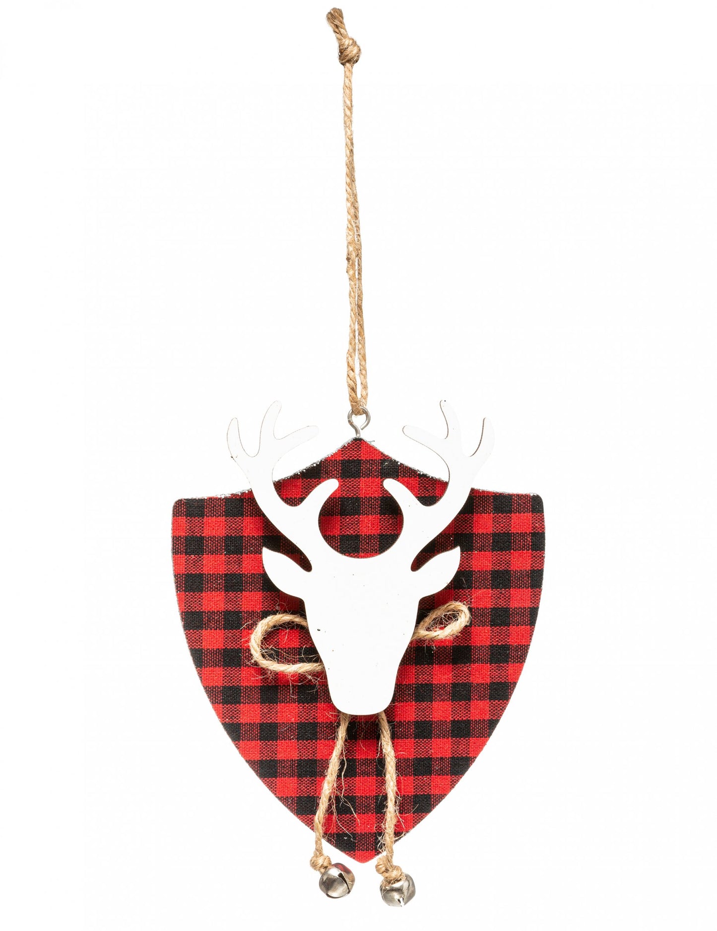 Висяща лампа с тартанова глава на елен 14 cm за ела