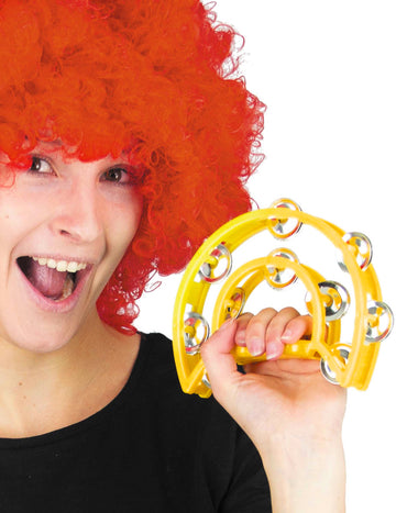 Tambourin pour adulte jaune