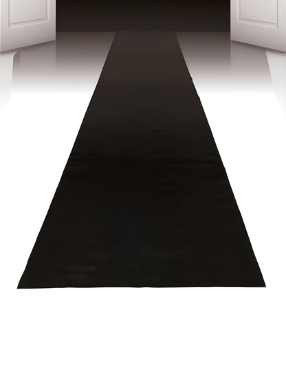 Vue en perspective du tapis VIP pour fête noir