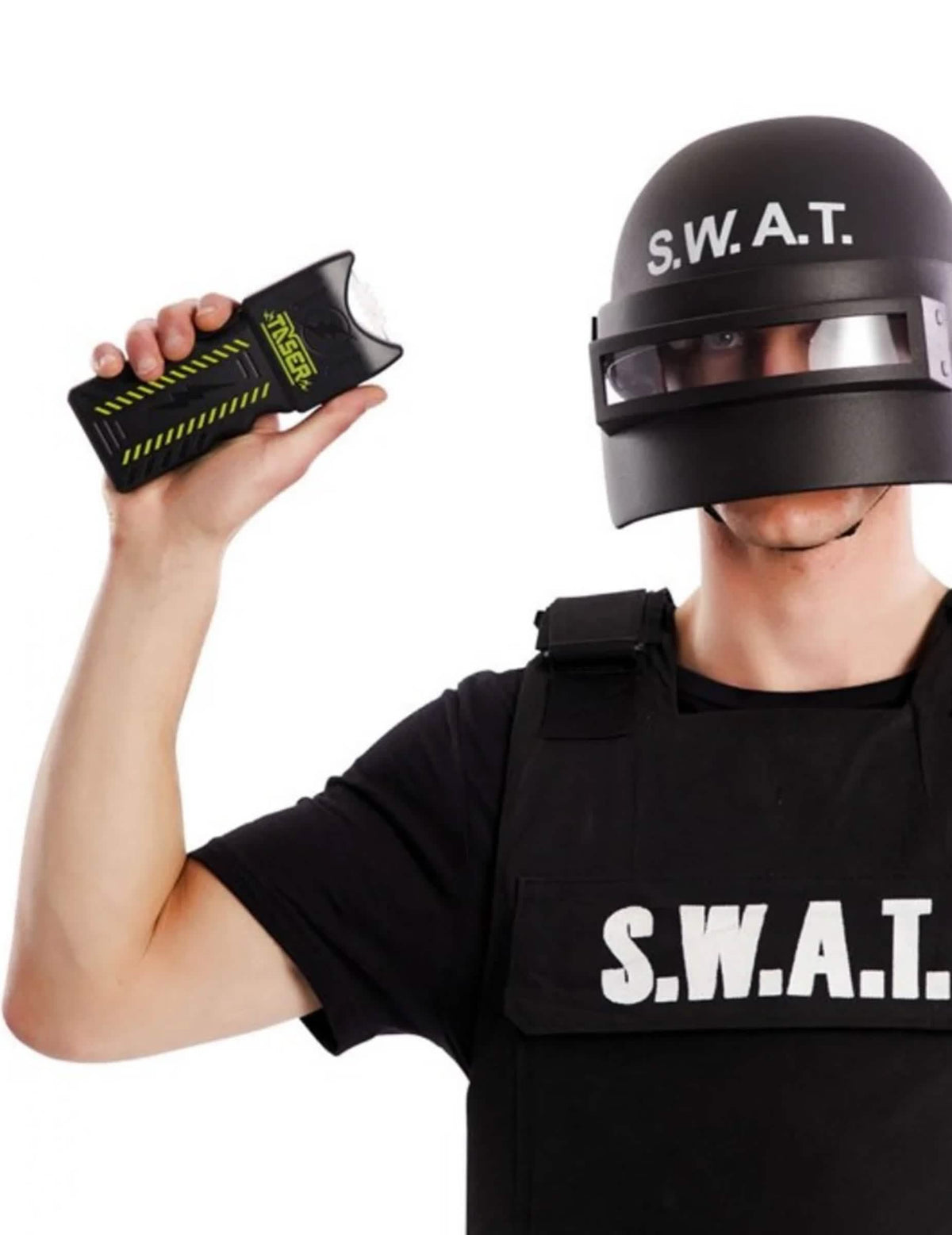 Фалшив Taser на SWAT за възрастен черен и жълт