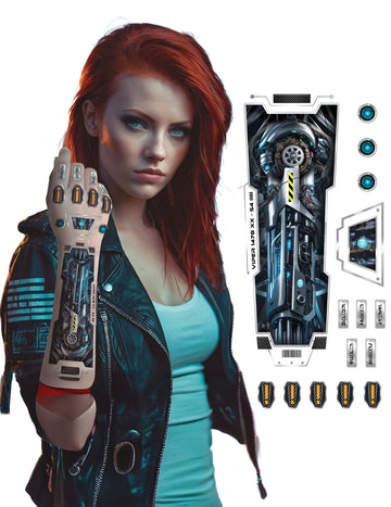 Футуристична татуировка на роботизирана ръка