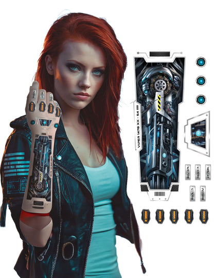 Футуристична татуировка на роботизирана ръка