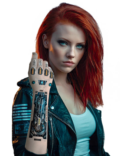 Футуристична татуировка на роботизирана ръка