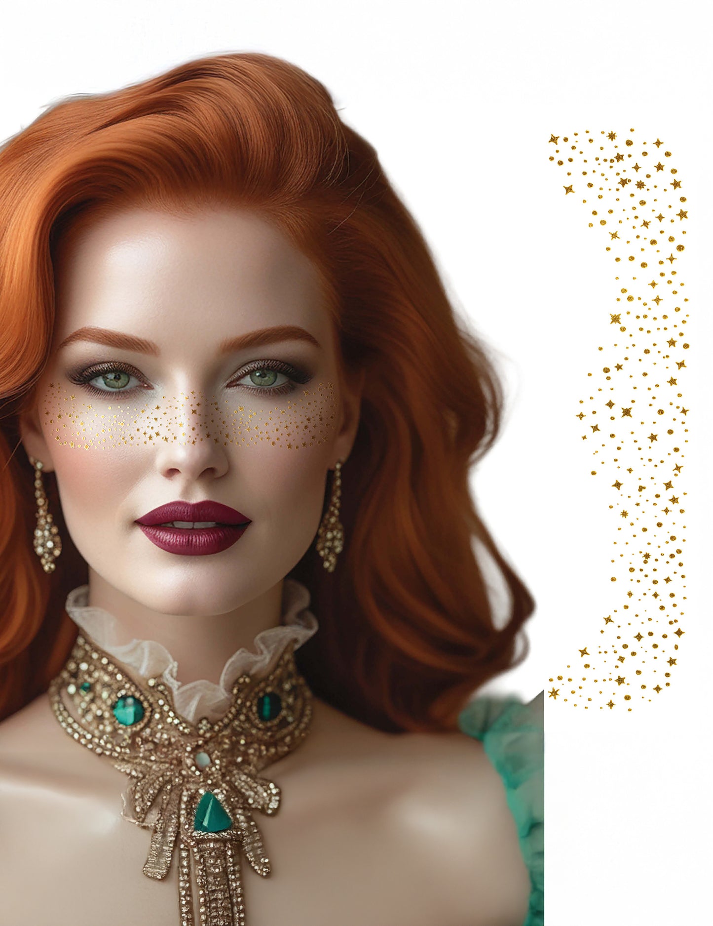 Златни татуировки с лунички 