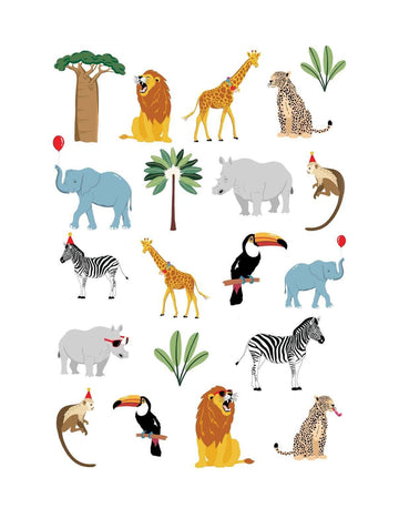Tatouages animaux de la savane