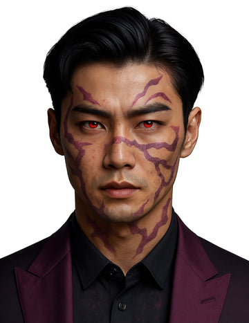 Лилави татуировки с демонични белези 