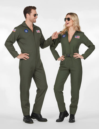 Комплект костюми за пилот на самолет за мъже и жени