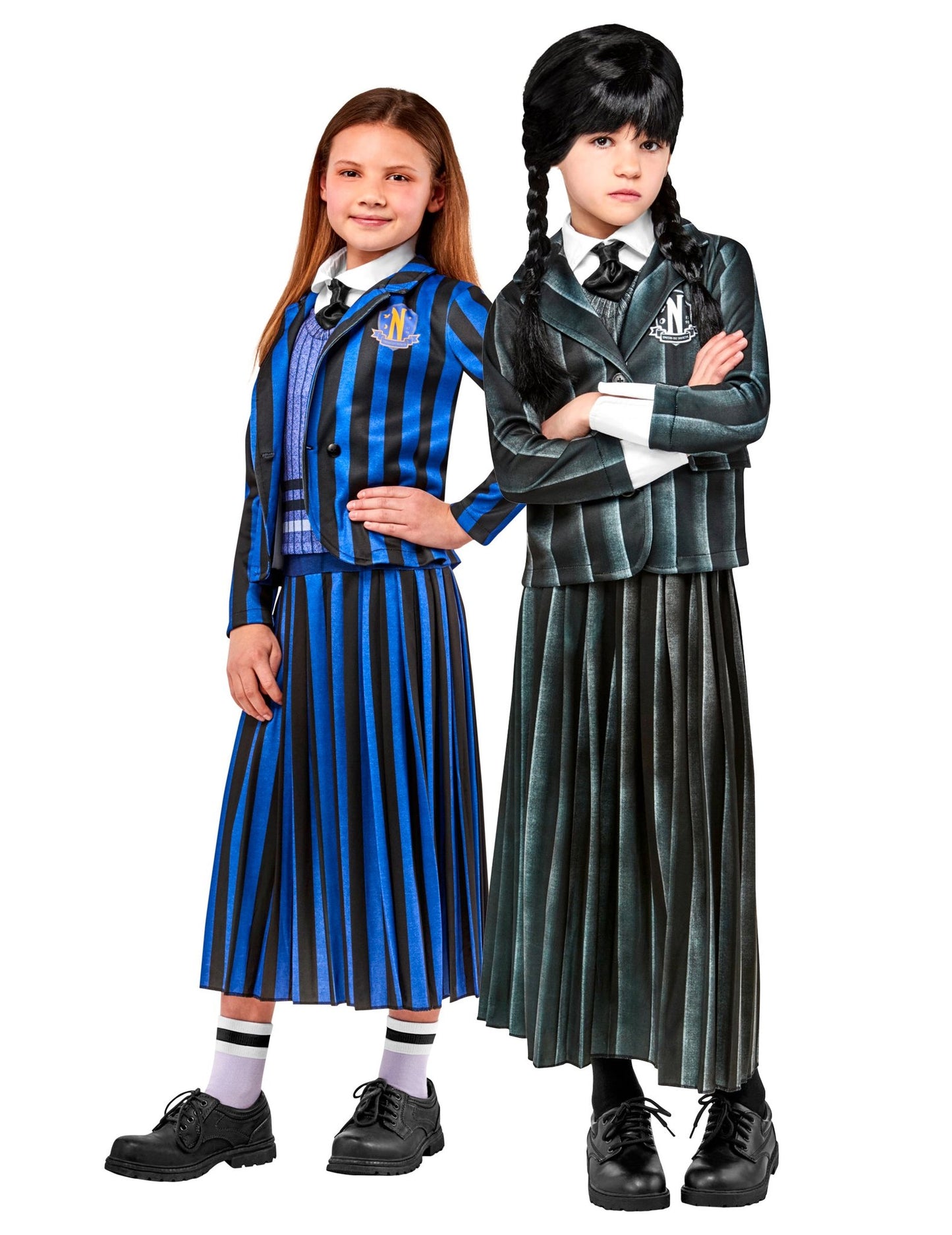 Детски костюм за двойка в училищна униформа Wednesday Addams™