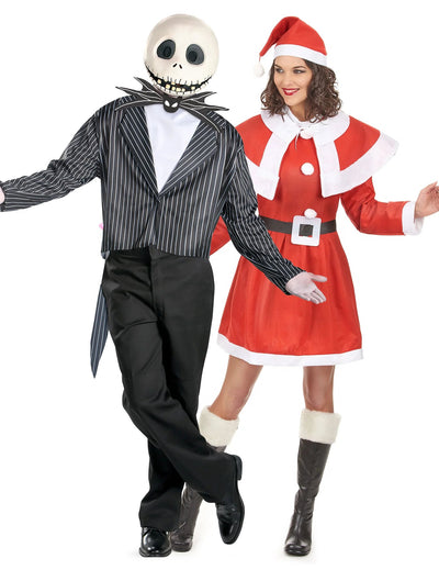 Костюми за двойка Jack Skellington™ и Майка Коледа за възрастни