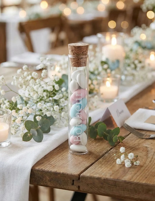 12 стъклени епруветки Bonheur 10 cm