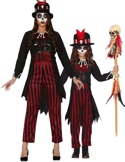 Déguisement de couple mère-fille Vaudou Halloween