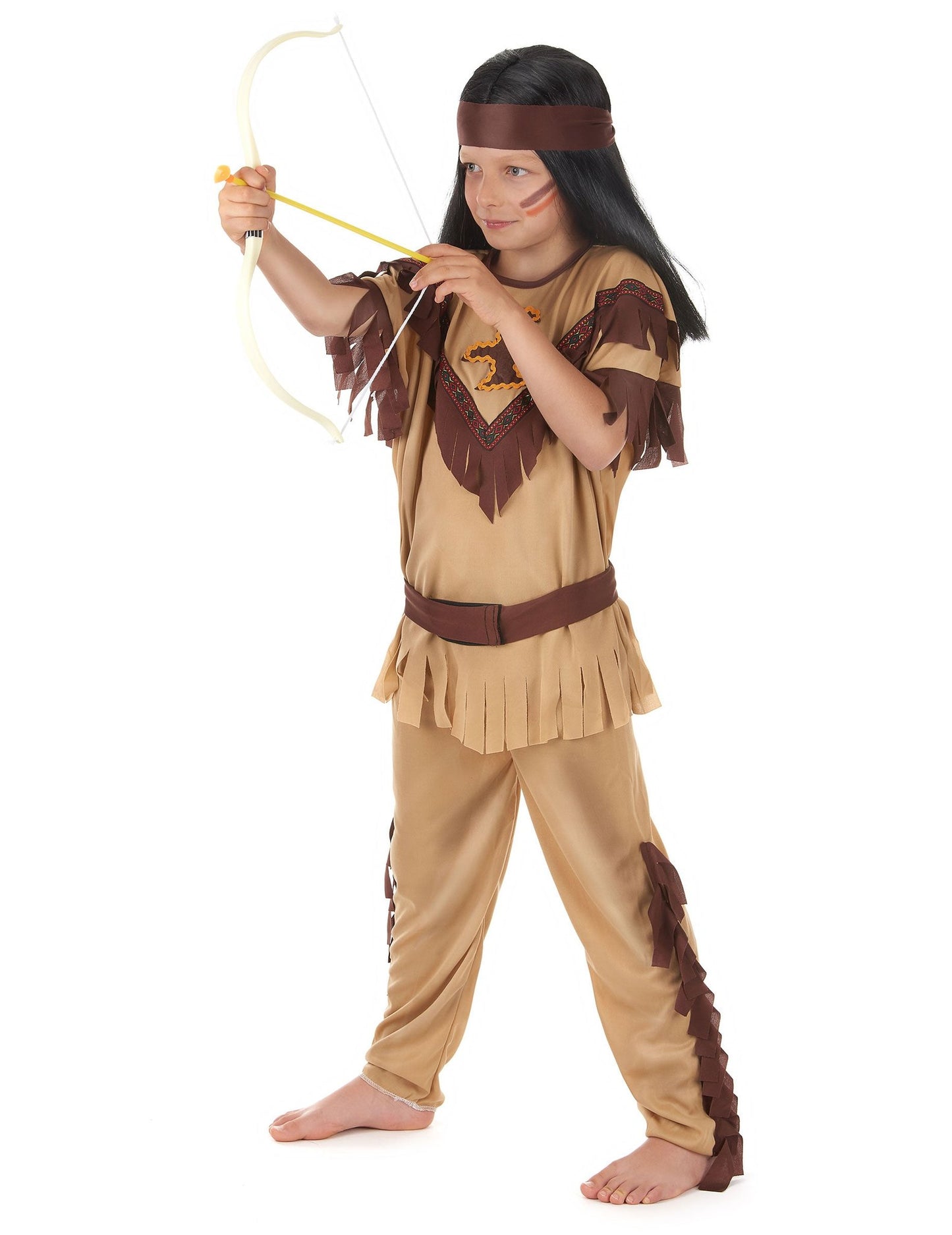 Карнавален костюм за двойка индианци баща и син