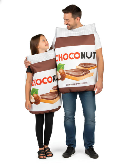 Déguisement de couple choconut adulte et enfant