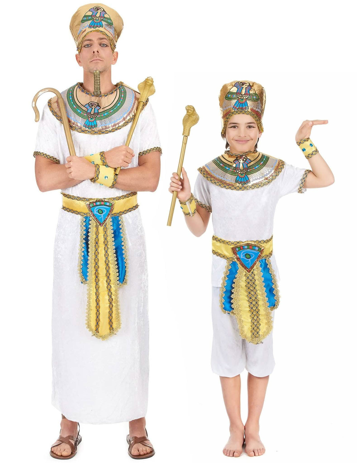 Двойна египетска карнавална носия за баща и син