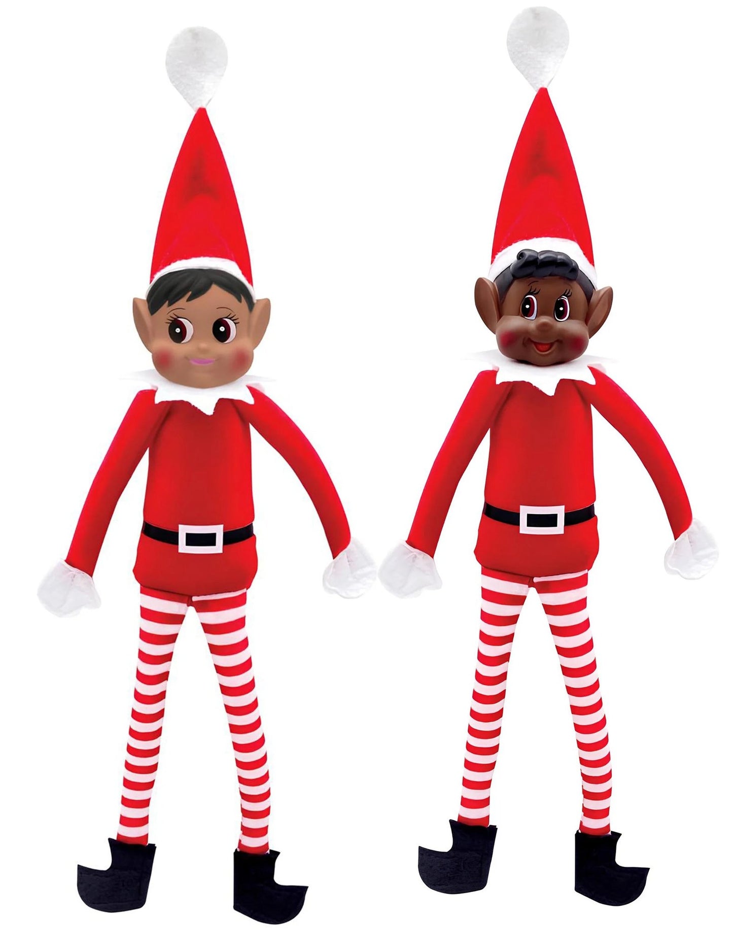 Duo lutins farceurs de Noël Paillette et Loustic