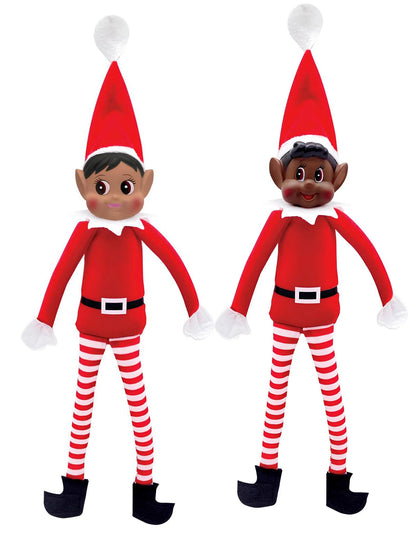 Duo lutins farceurs de Noël Paillette et Loustic