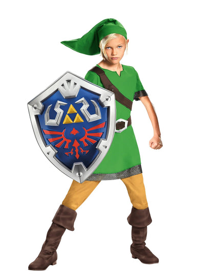 Kit déguisement Link Zelda™ avec bouclier enfant