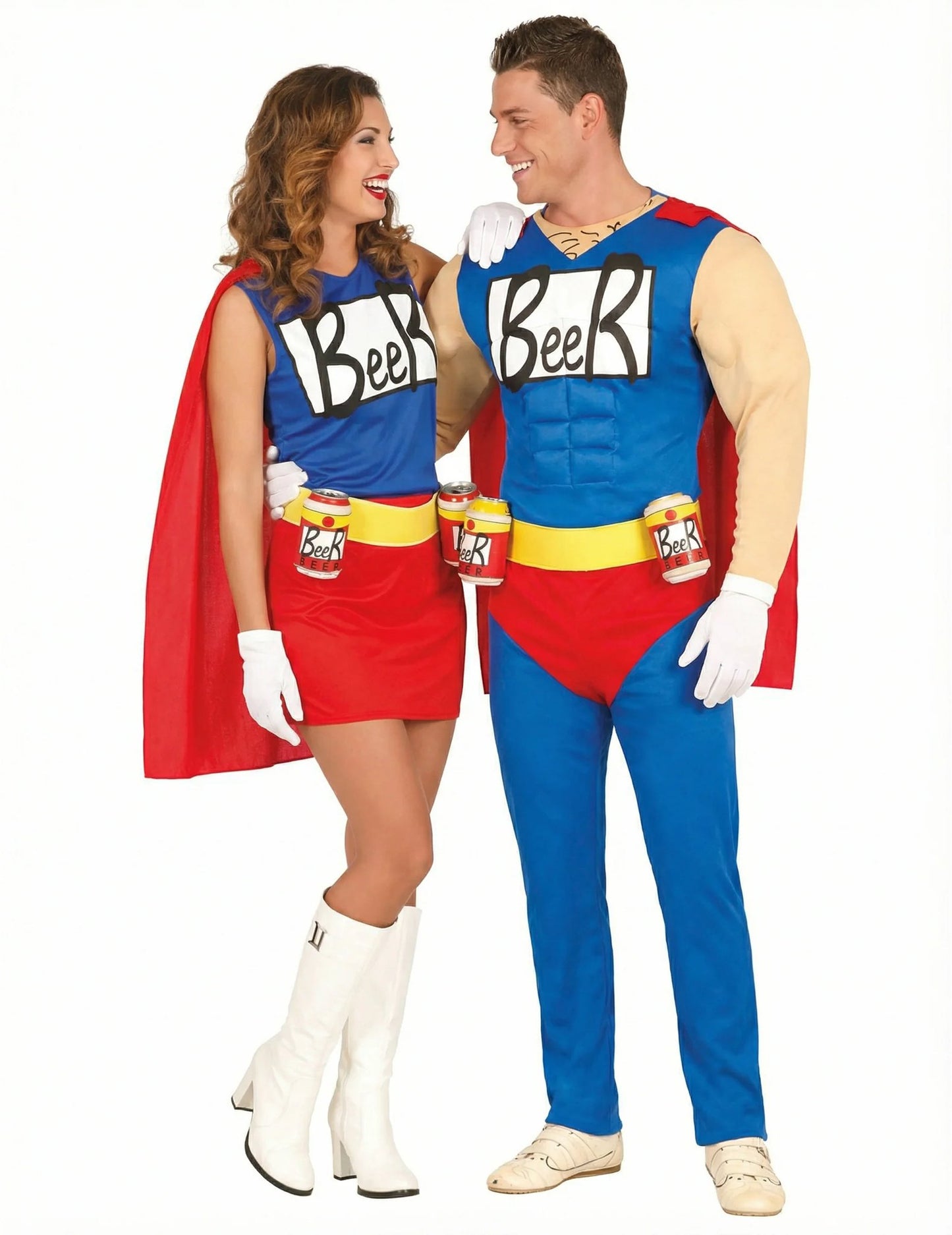 Déguisement de couple Beerman et Beerwoman adulte