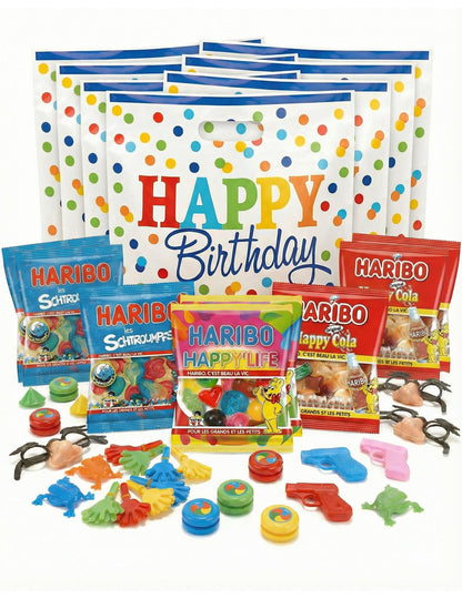 Sachets surprise anniversaire - 8 personnes