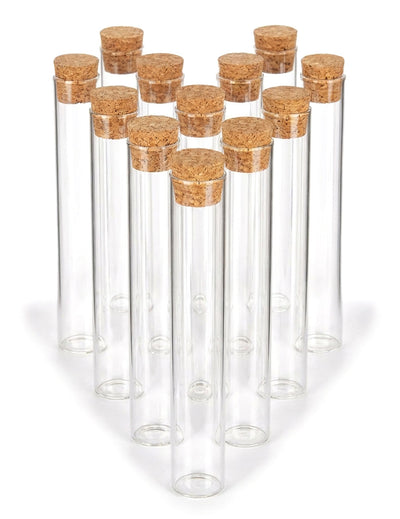 12 tubes éprouvette en verre 15 cm