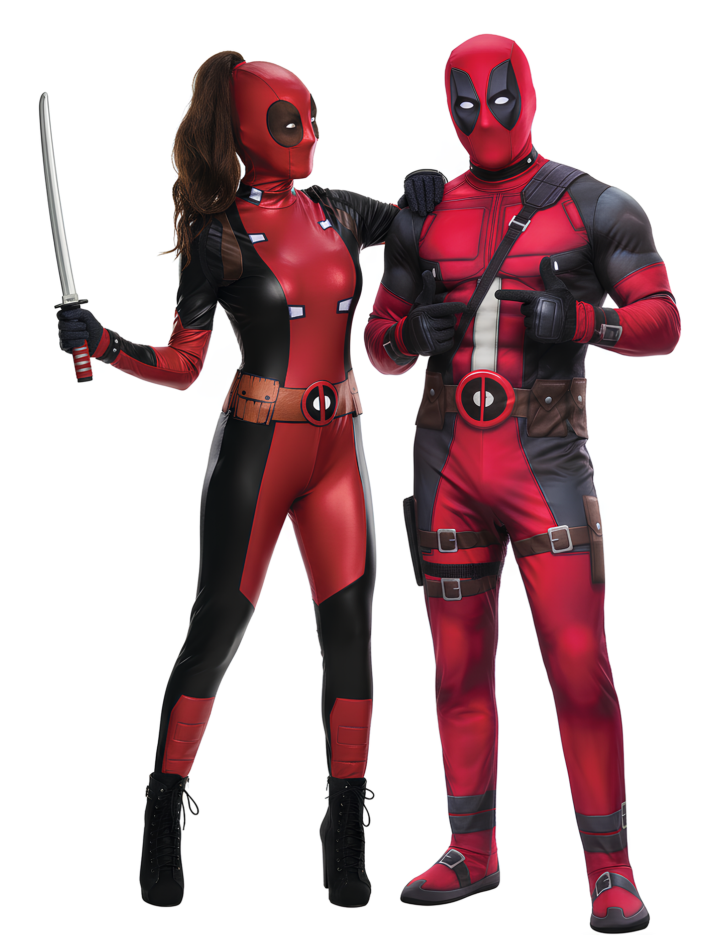 Костюм за двойка за възрастни Deadpool™ и Lady Deadpool™