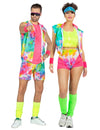 Двойна аеробна карнавална костюма с tie and dye за възрастни