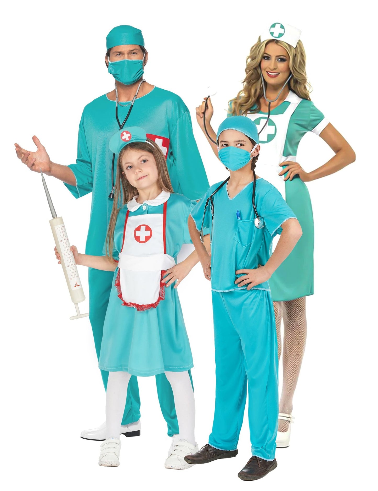 Déguisement de famille médecin