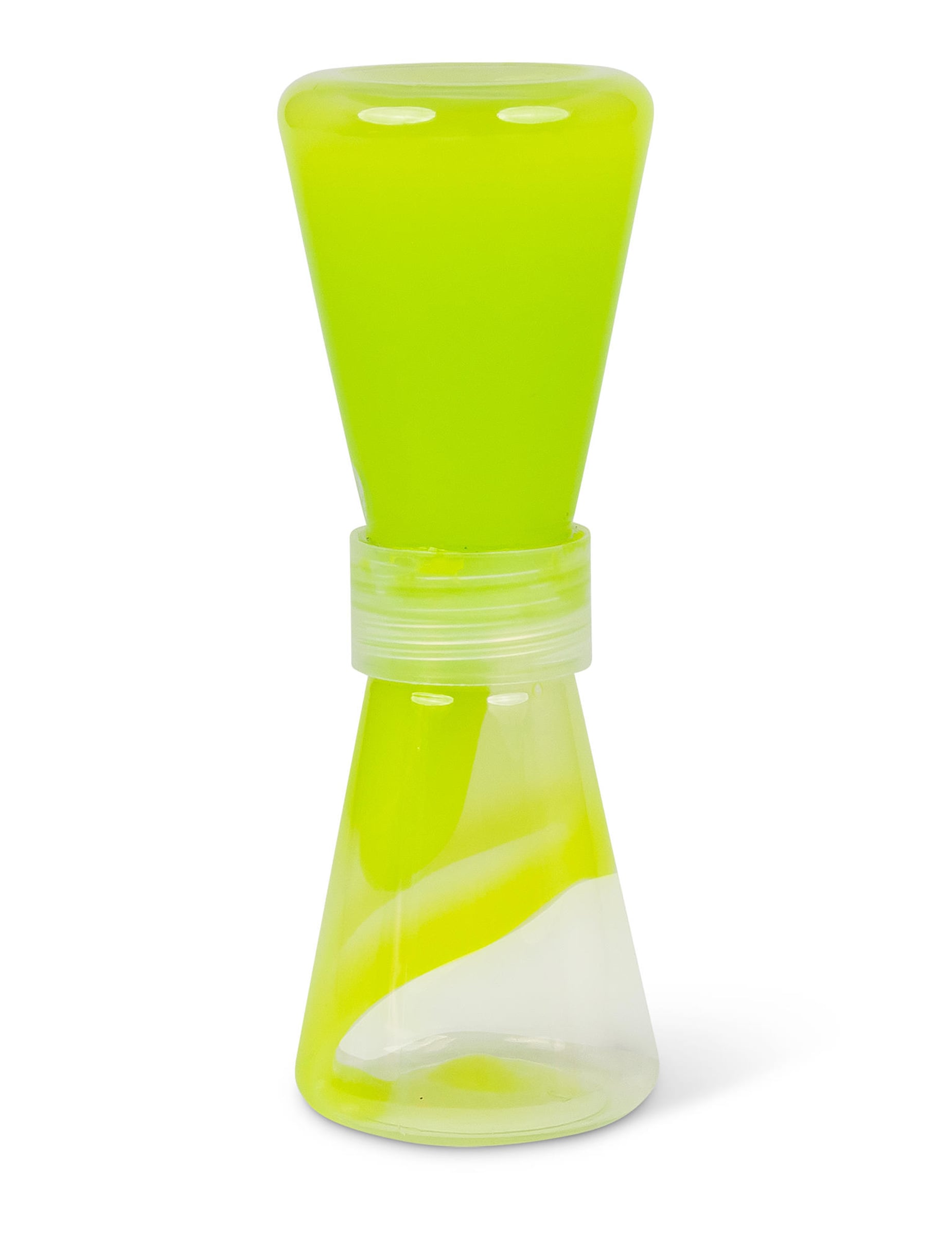 Coloris vert du sablier slime fluide