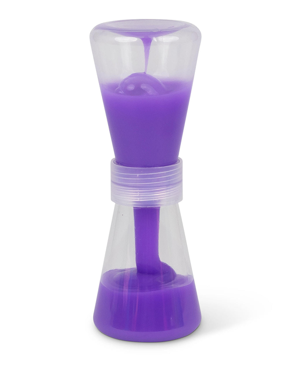 Coloris violet du sablier slime fluide