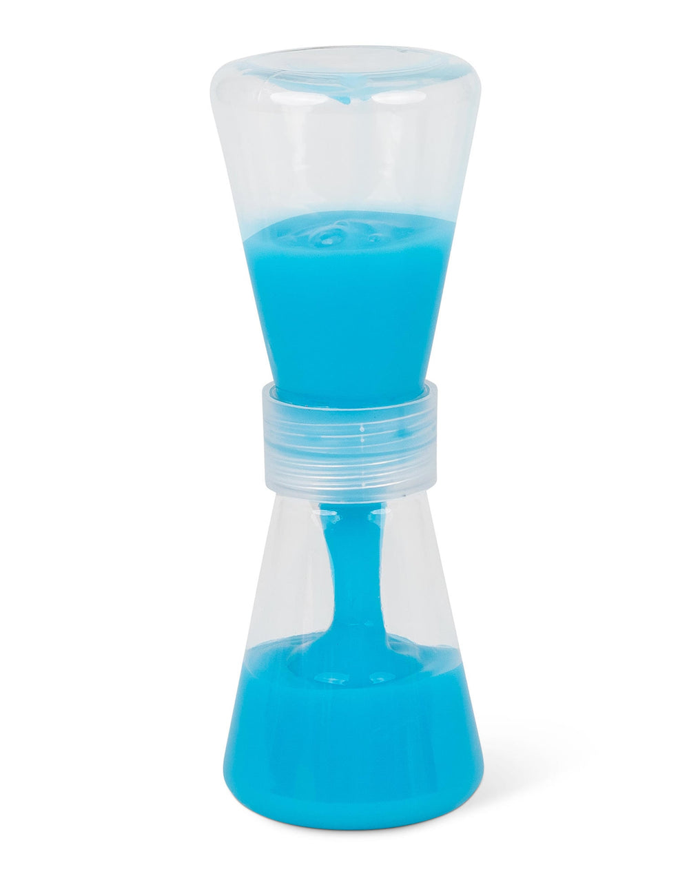 Coloris bleu du sablier slime fluide