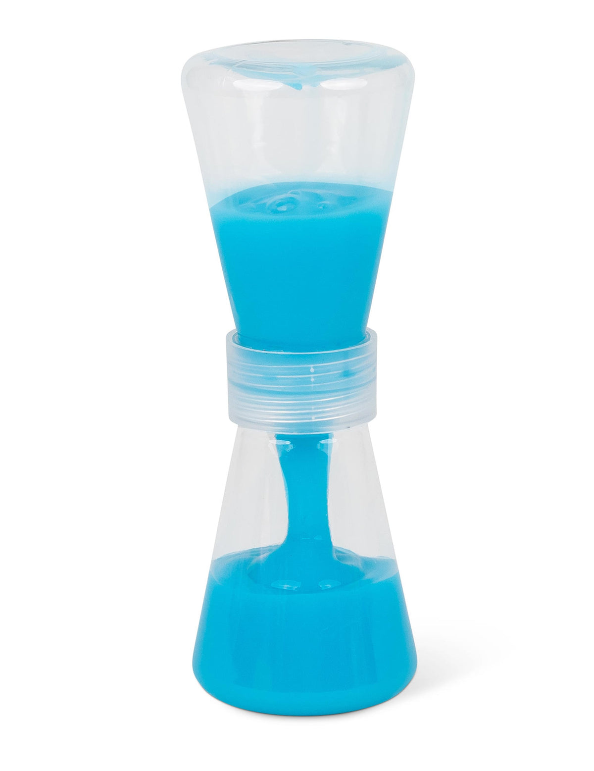 Coloris bleu du sablier slime fluide