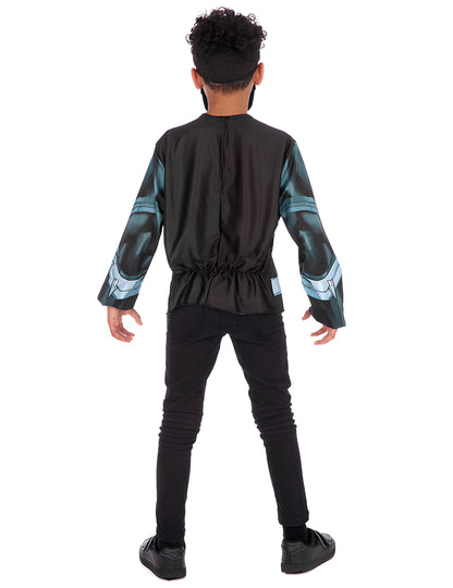Vue de dos du top avec masque Black Panther
