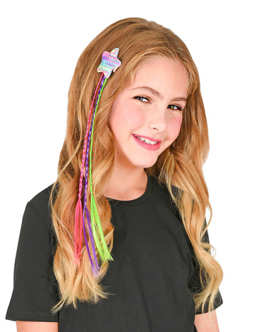 Многоцветни плитки с звезда за пайети за коса