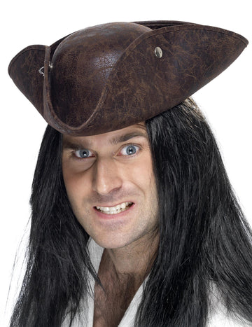 Възрастен кафяв пиратски трикорн