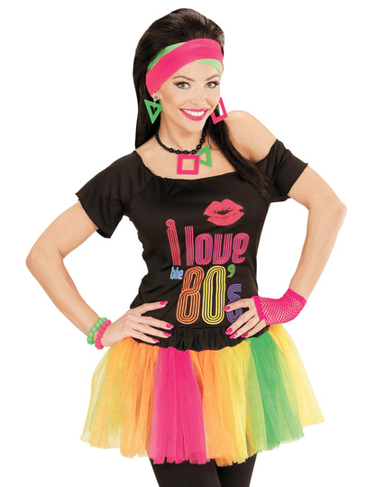 Fluo Multicolor Tutu къси жени