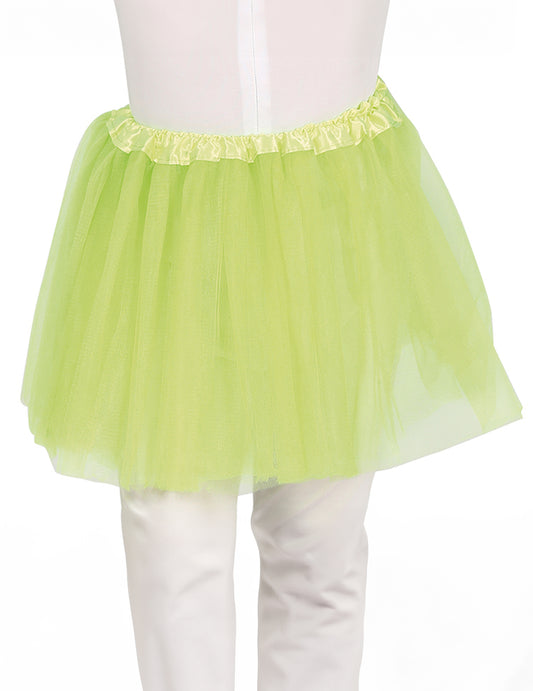 Tutu avec jupon opaque pour enfant vert