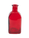 Vase en verre rouge 6,5 x 13,5 cm