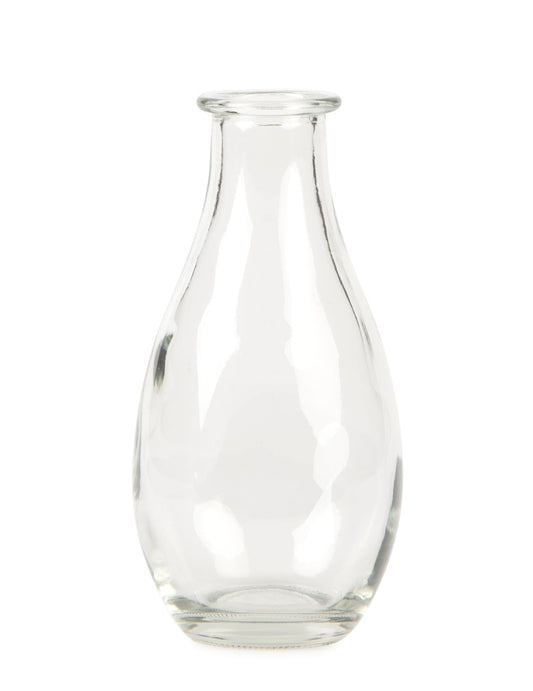 Vase soliflore en verre pour décoration de table transparent
