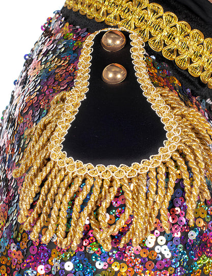 Veste à sequins multicolores de luxe homme