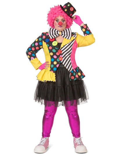 Veste clown multicolore femme