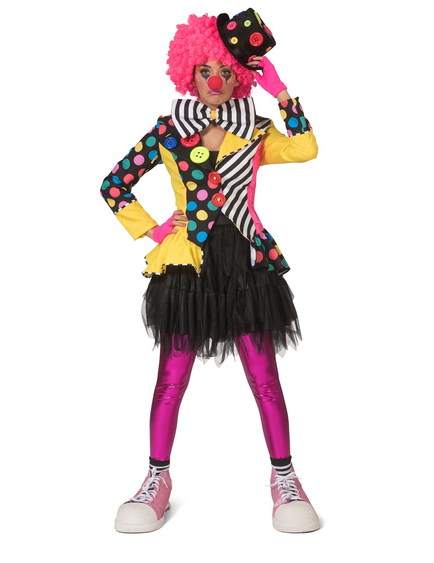 Veste clown multicolore femme