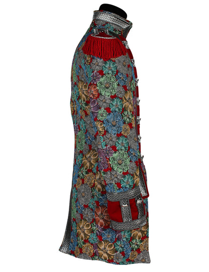 Мъжко луксозно карнавално яке с флорален мотив