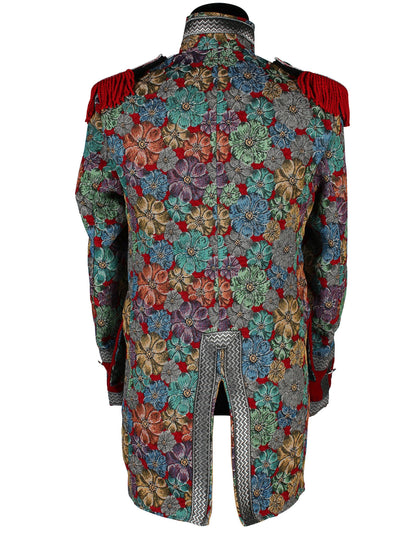 Мъжко луксозно карнавално яке с флорален мотив